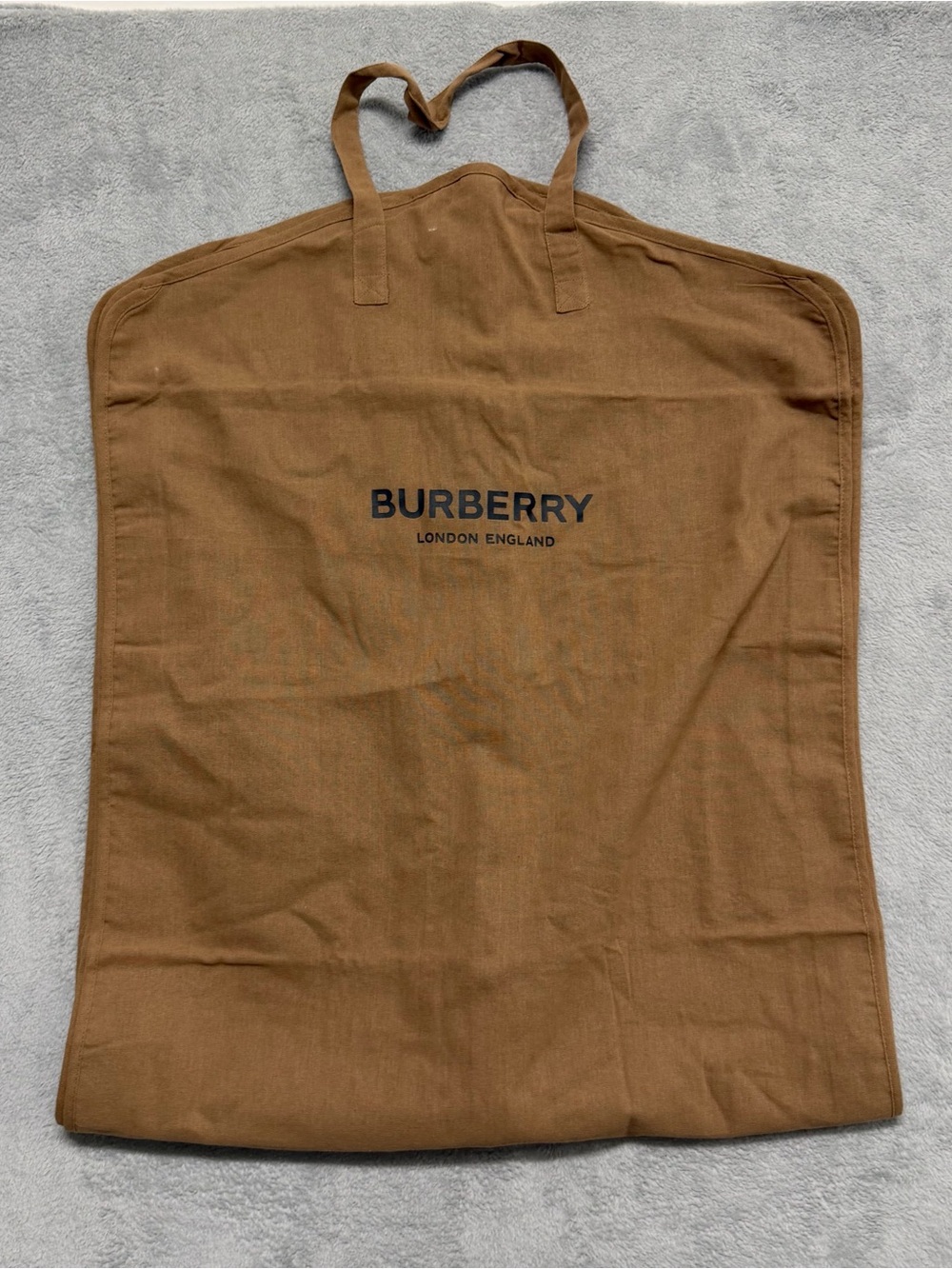 Burberry London Garment Bag Cotton Full Zip Brown Travel Bag